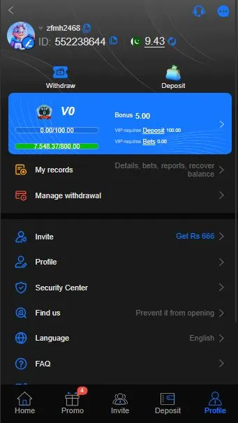 666W Game Profile
